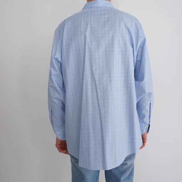 Brooks Brothers Blue Plaid Madison Button Down 100% Cotton Dress Shirt 16.5 - 34 - Picture 2 of 11